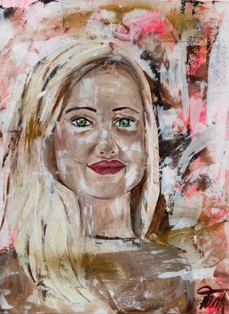 Mädchen - Kunstwerk von Sabine Türk