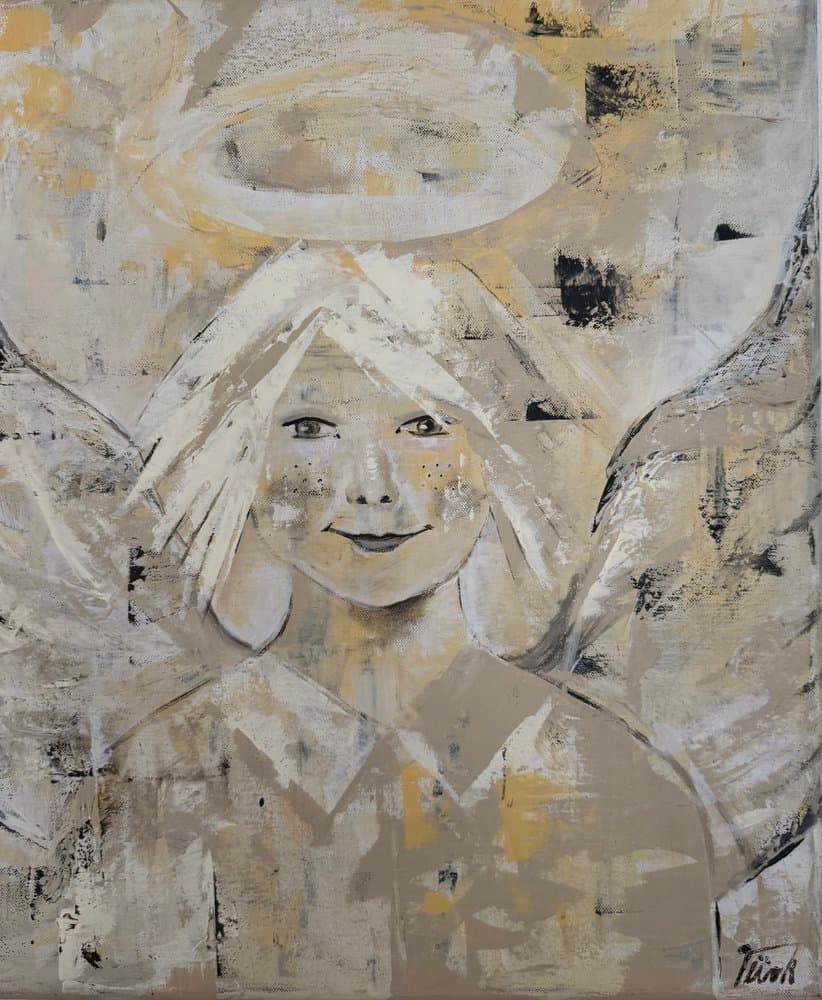 Frecher Engel - Kunstwerk von Sabine Türk