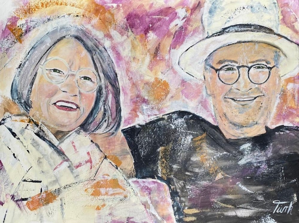 Heike und Horst - Kunstwerk von Sabine Türk