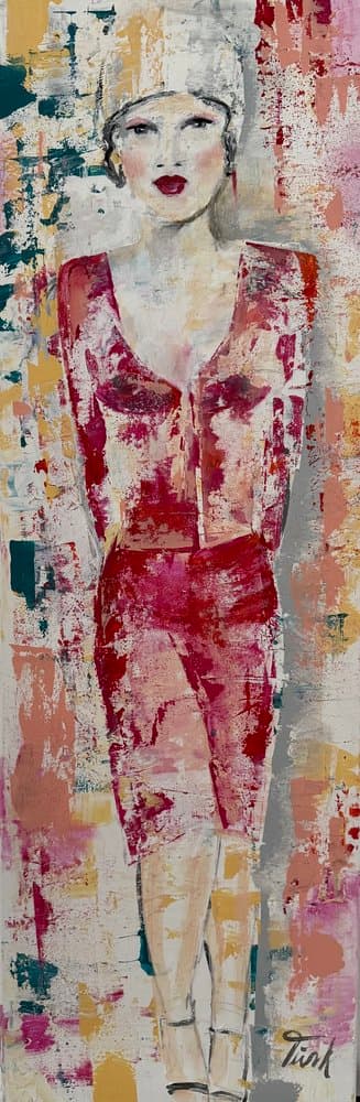 Auf dem Laufsteg - Kunstwerk von Sabine Türk