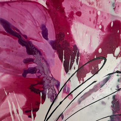 Abstrakt Pink Weiss - Shop Bild 1