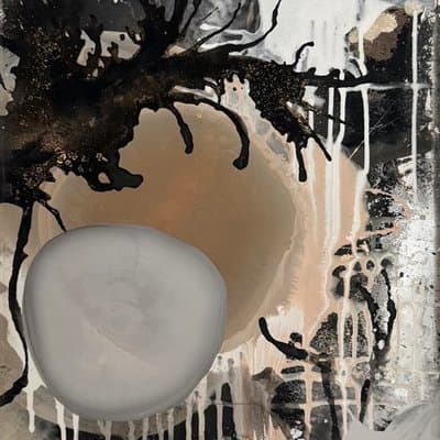 Abstrakt Schwarz Grau - Shop Bild 1