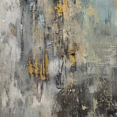 Abstrakt Hellblau Grau Gold - Shop Bild 1