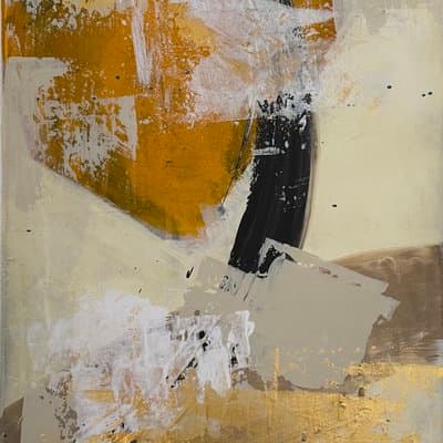 Abstrakt Gold Senf - Shop Bild 1