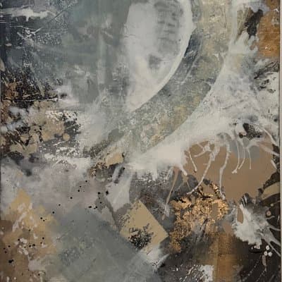 Abstrakt Grau Blau - Shop Bild 1