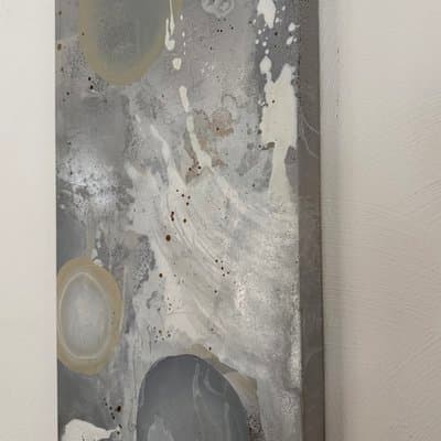 Abstrakt Silber Grau - Shop Bild 2