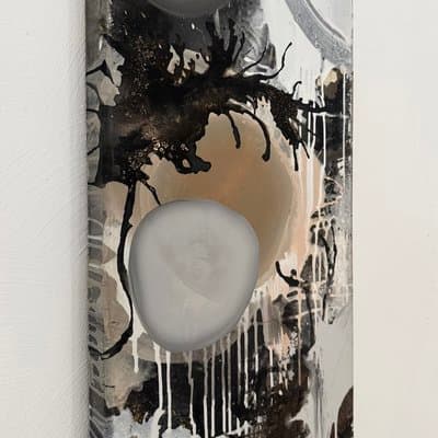 Abstrakt Schwarz Grau - Shop Bild 2