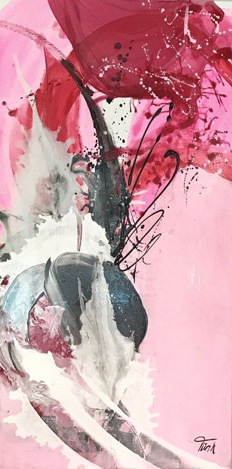 Abstrakt Pink Rosa 2